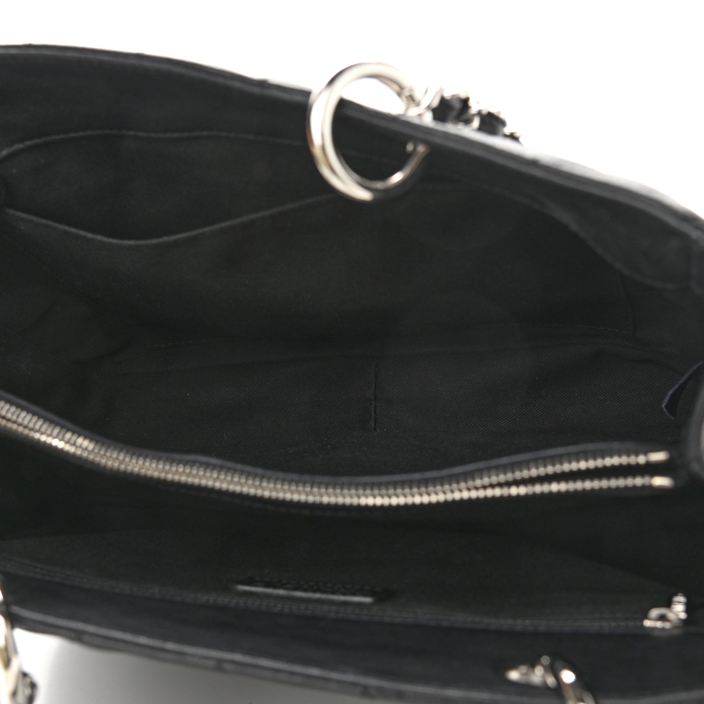Caviar Quilted Grand Shopping Tote GST Black
