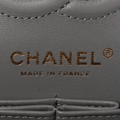 Chanel Caviar Quilted Small Double Flap Grey 6 of 11