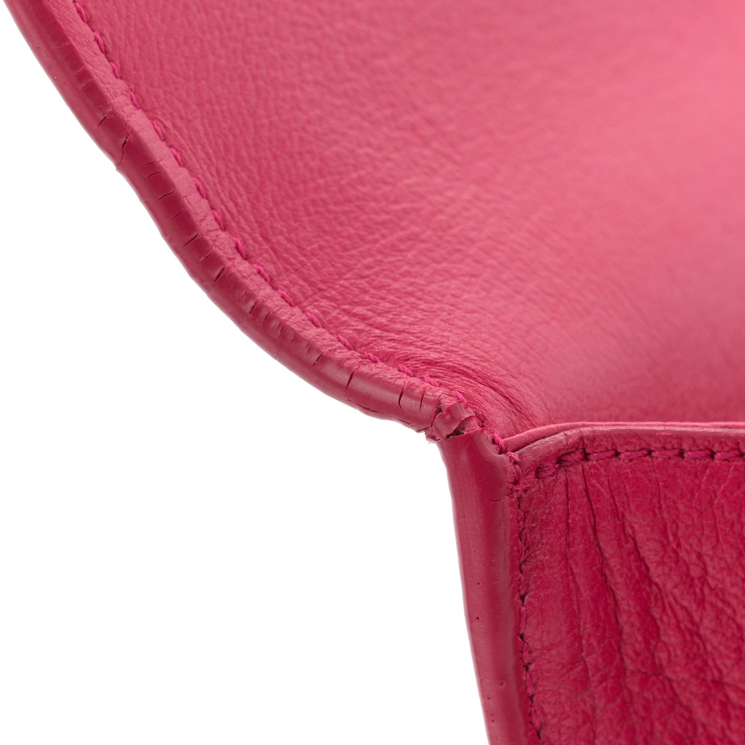 Saint Laurent Calfskin Monogram Large Belle De Jour Clutch Lipstick Fuchsia 8 of 8