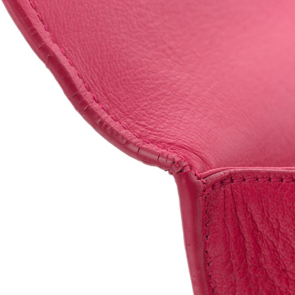 Saint Laurent Calfskin Monogram Large Belle De Jour Clutch Lipstick Fuchsia 8 of 8