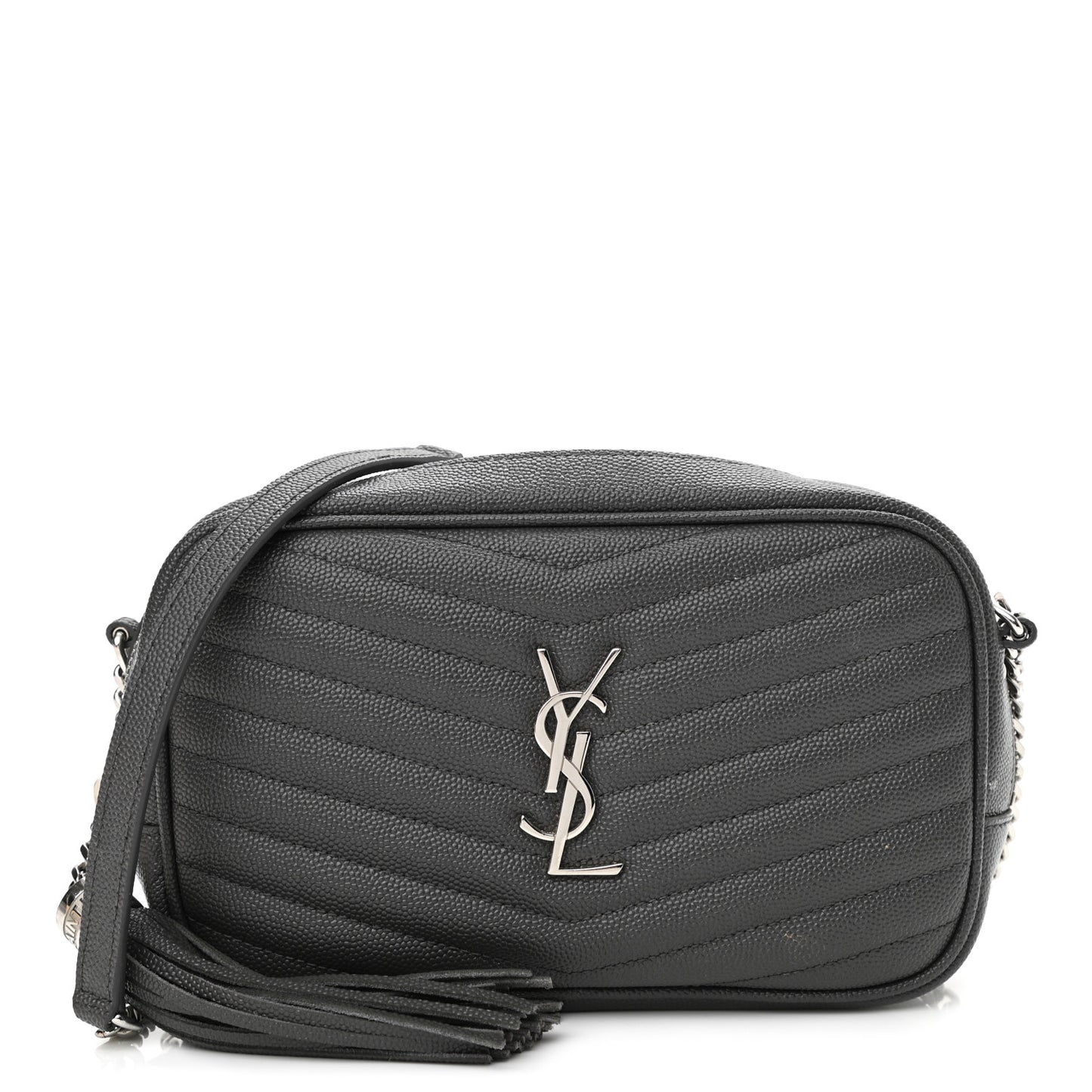 Grain De Poudre Matelasse Monogram Mini Lou Camera Bag Asphalt