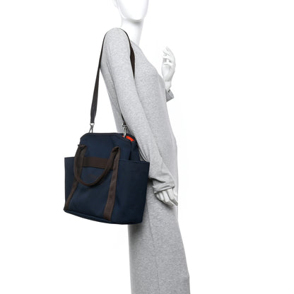 Hermes Toile Sac De Pansage Groom Bleu Navy Feu 2 of 13