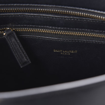Saint Laurent Smooth Calfskin Small Monogram Cabas Black 8 of 9