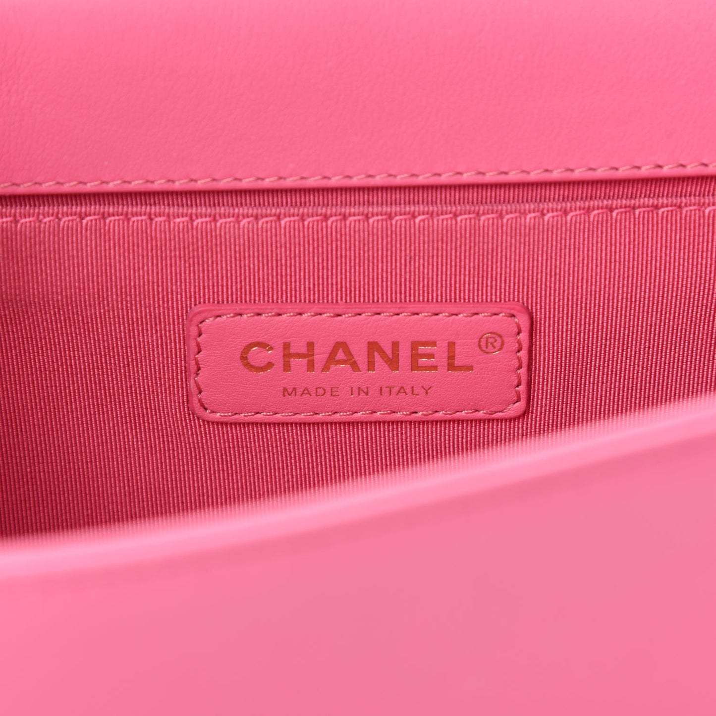 Lambskin Quilted Medium Boy Flap Pink