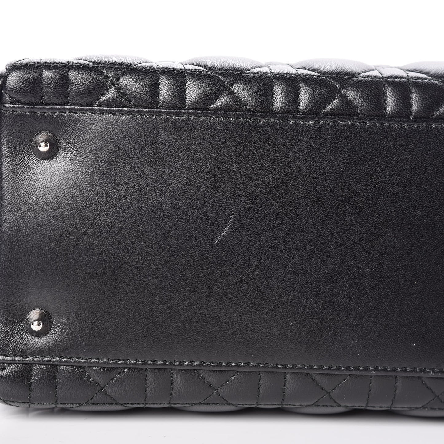 Lambskin Cannage Medium Lady Dior Black