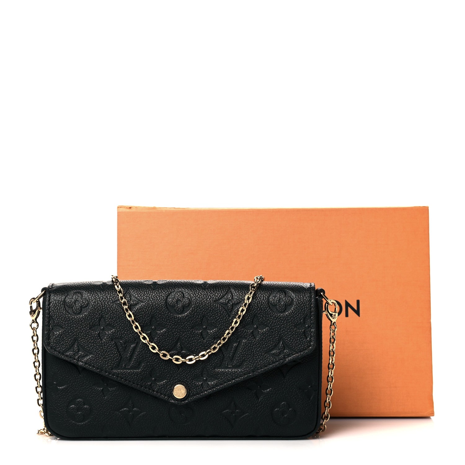 Louis Vuitton Empreinte Pochette Felicie Chain Wallet Black 12 of 12