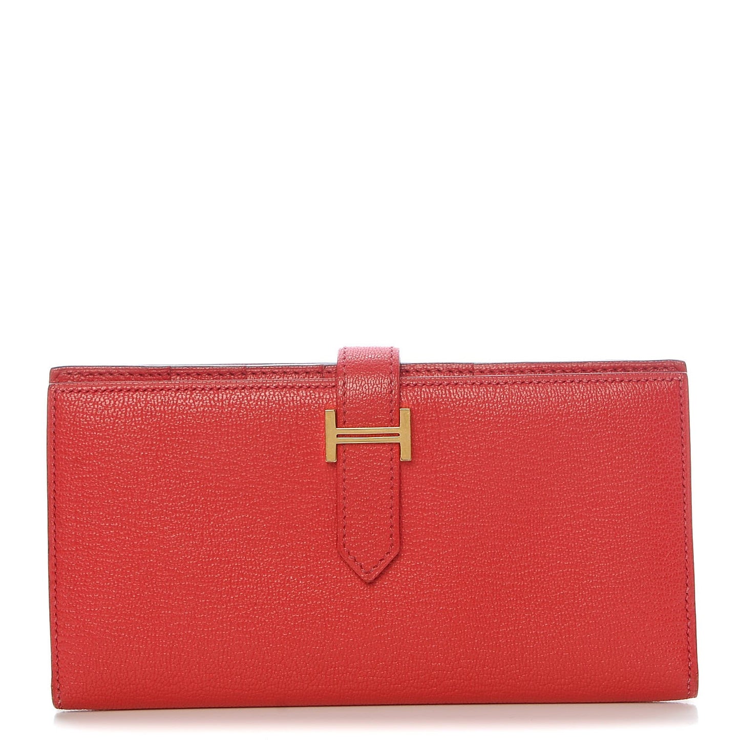 Chevre Mysore Bearn Gusset Wallet Bougainvillea