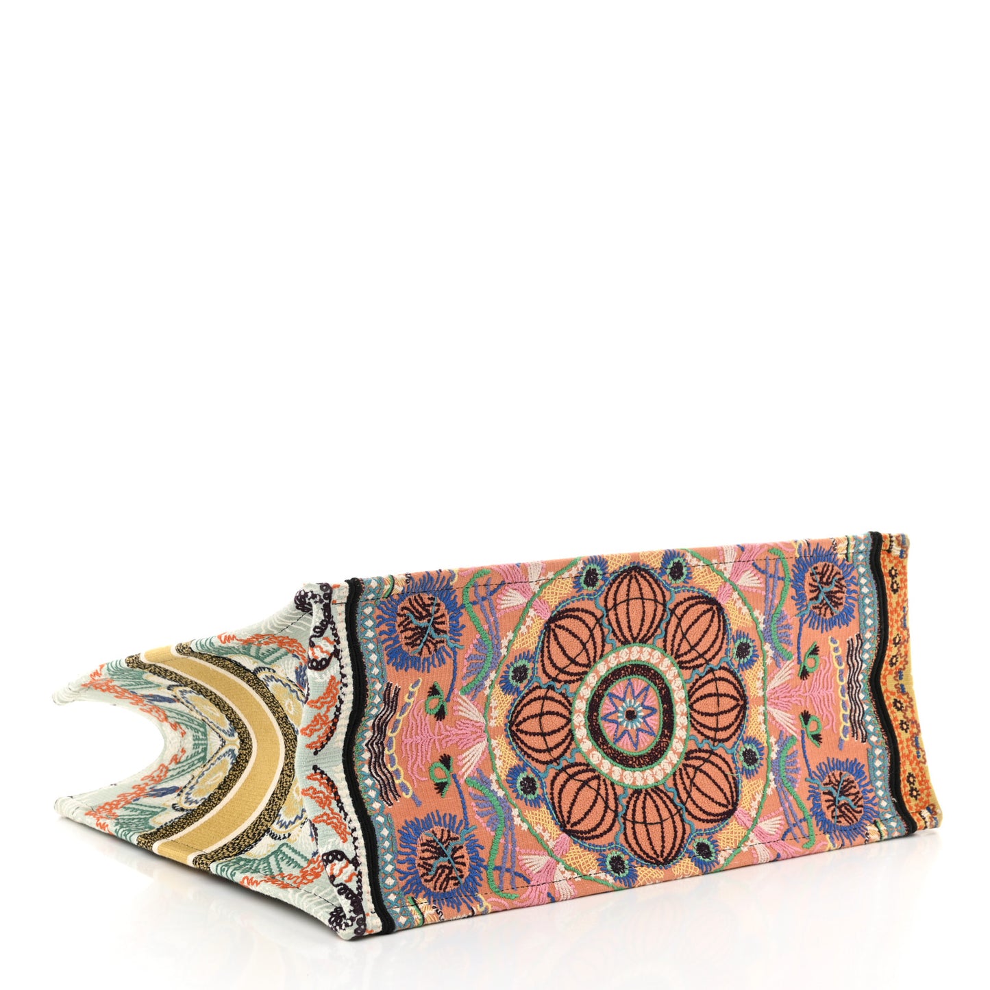 Canvas Embroidered Large In Lights Book Tote Multicolor