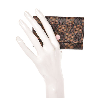 Louis Vuitton Damier Ebene Multicles 6 Key Holder Rose Ballerine 2 of 7