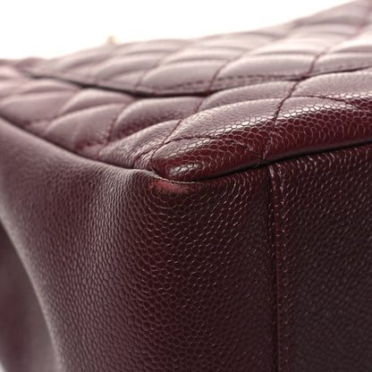 Chanel Caviar Quilted Grand Shopping Tote GST Dark Burgundy 12 of 17