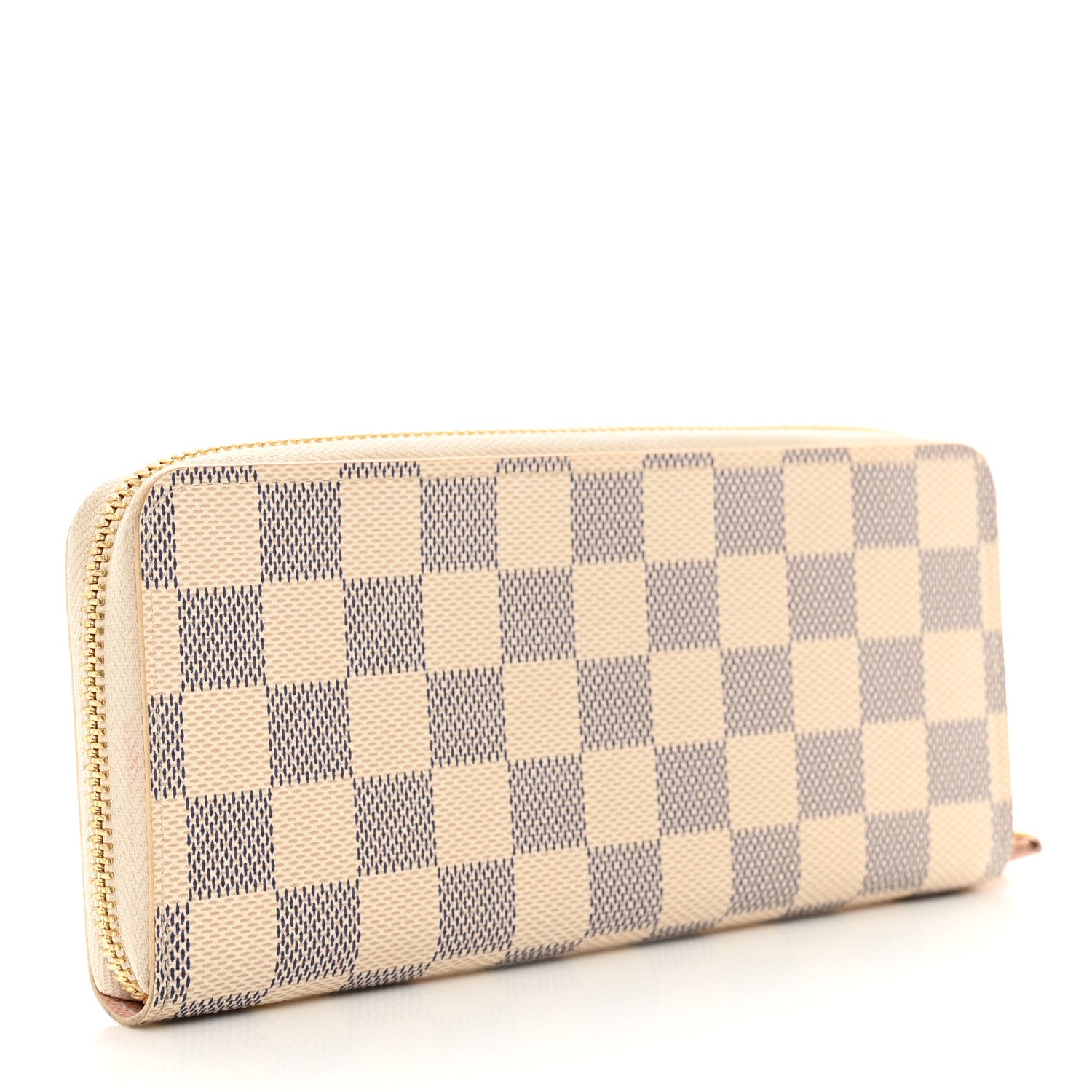 Louis Vuitton Damier Azur Clemence Wallet Rose Ballerine 3 of 7