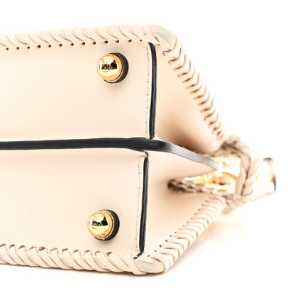 Fendi Vitello King Shiny Nappa Intreccio Petite Peekaboo I SEE U Satchel Camelia 12 of 13
