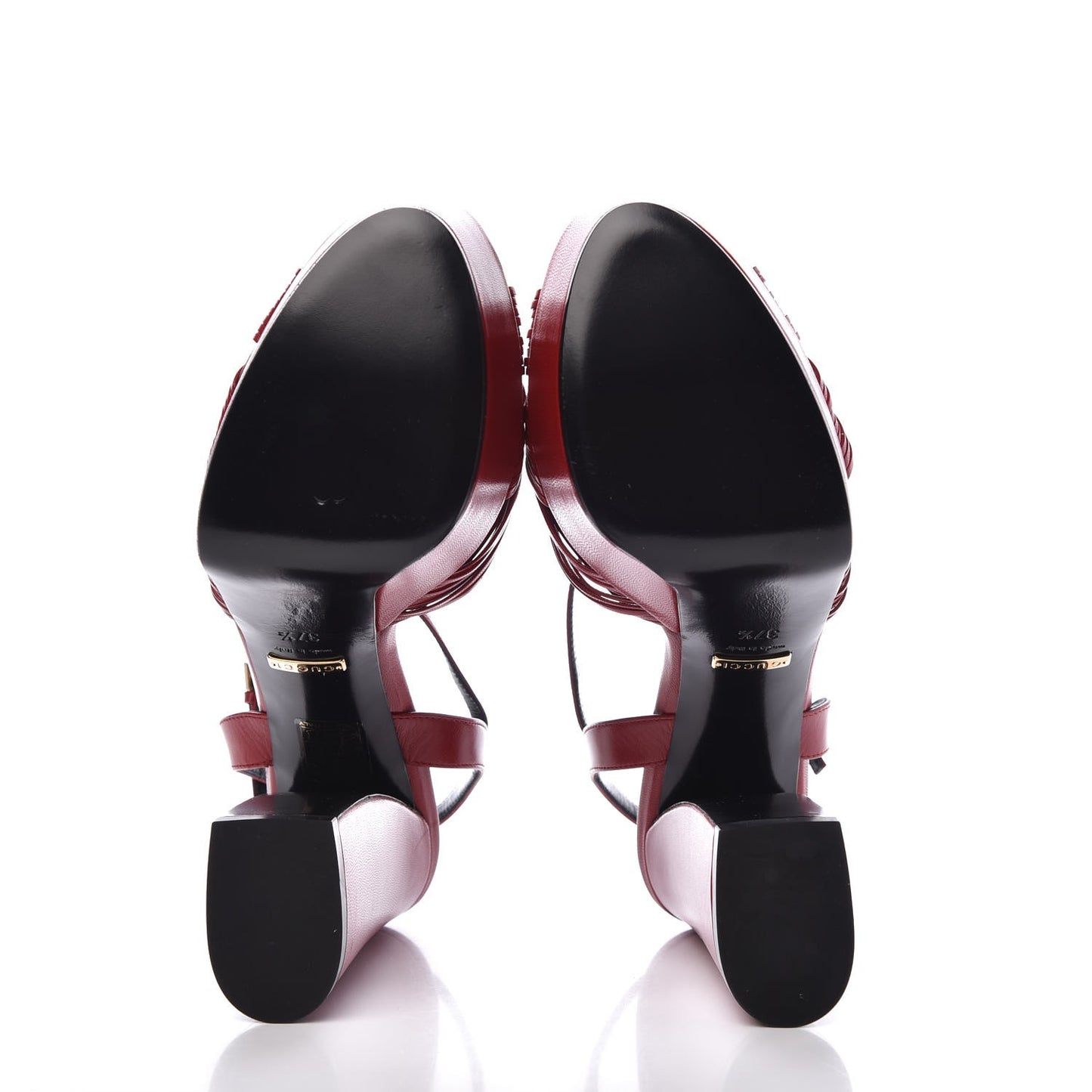 Malaga Kid Allie Platform Sandals 37.5 Hibiscus Red
