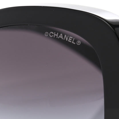 Chanel Acetate Butterfly Winter Pearl Sunglasses 5339-H Black 7 of 7
