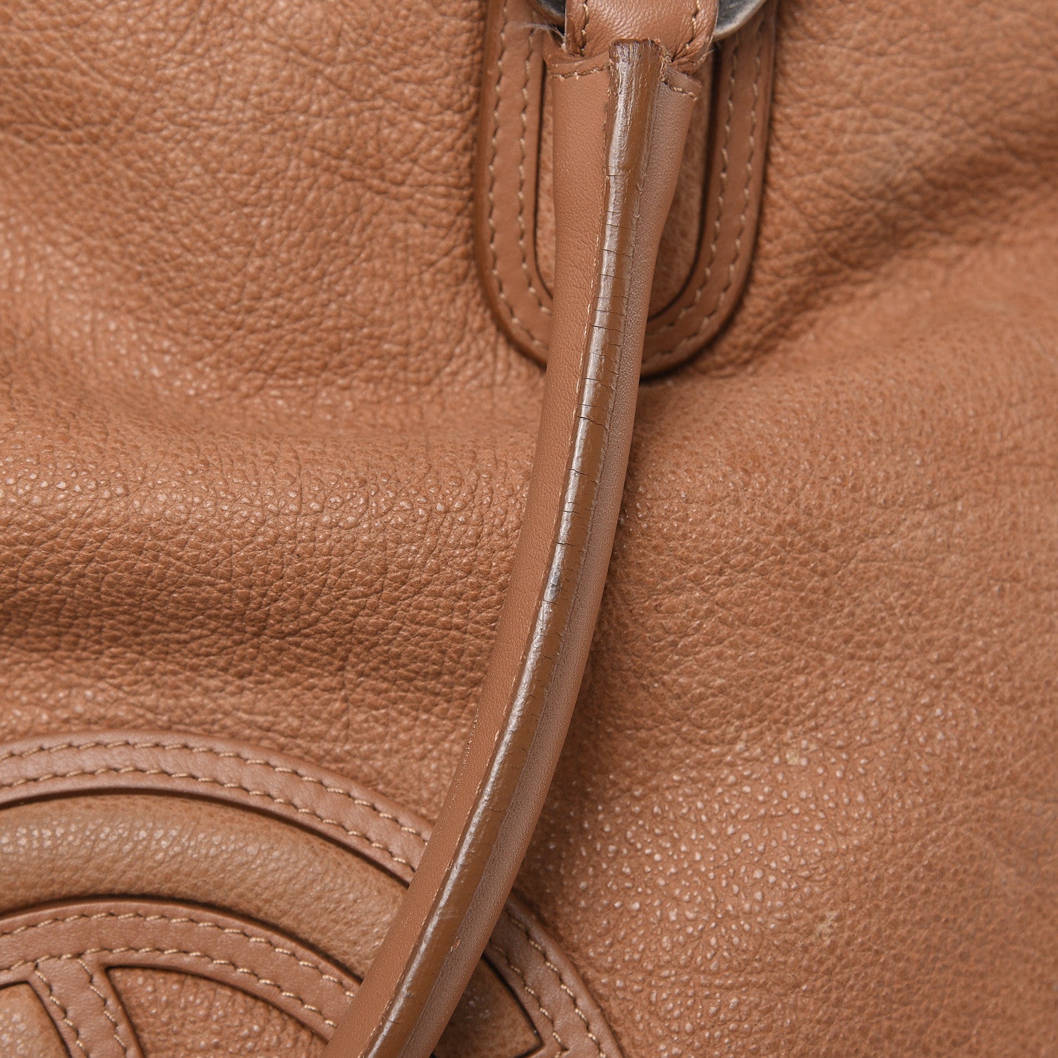 Chanel Calfskin CC Shoulder Bag Dark Beige 16 of 18