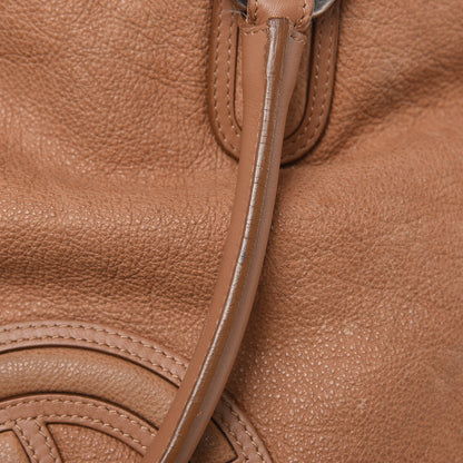 Chanel Calfskin CC Shoulder Bag Dark Beige 16 of 18