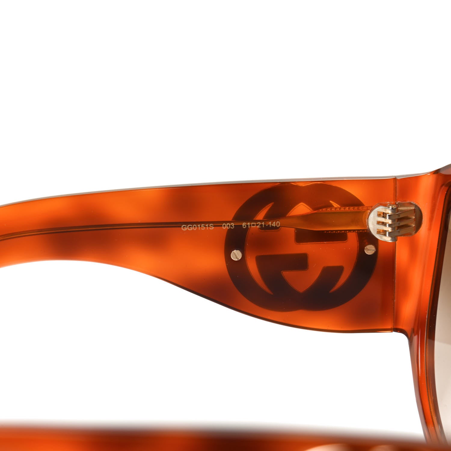 Gucci Acetate Oversized Interlocking GGG0151S Sunglasses Tortoise 7 of 8