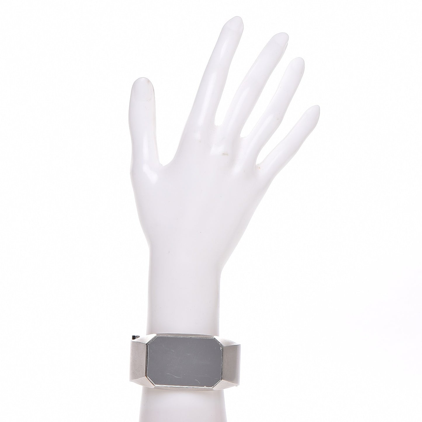 Metal CC Mirror Cuff Silver