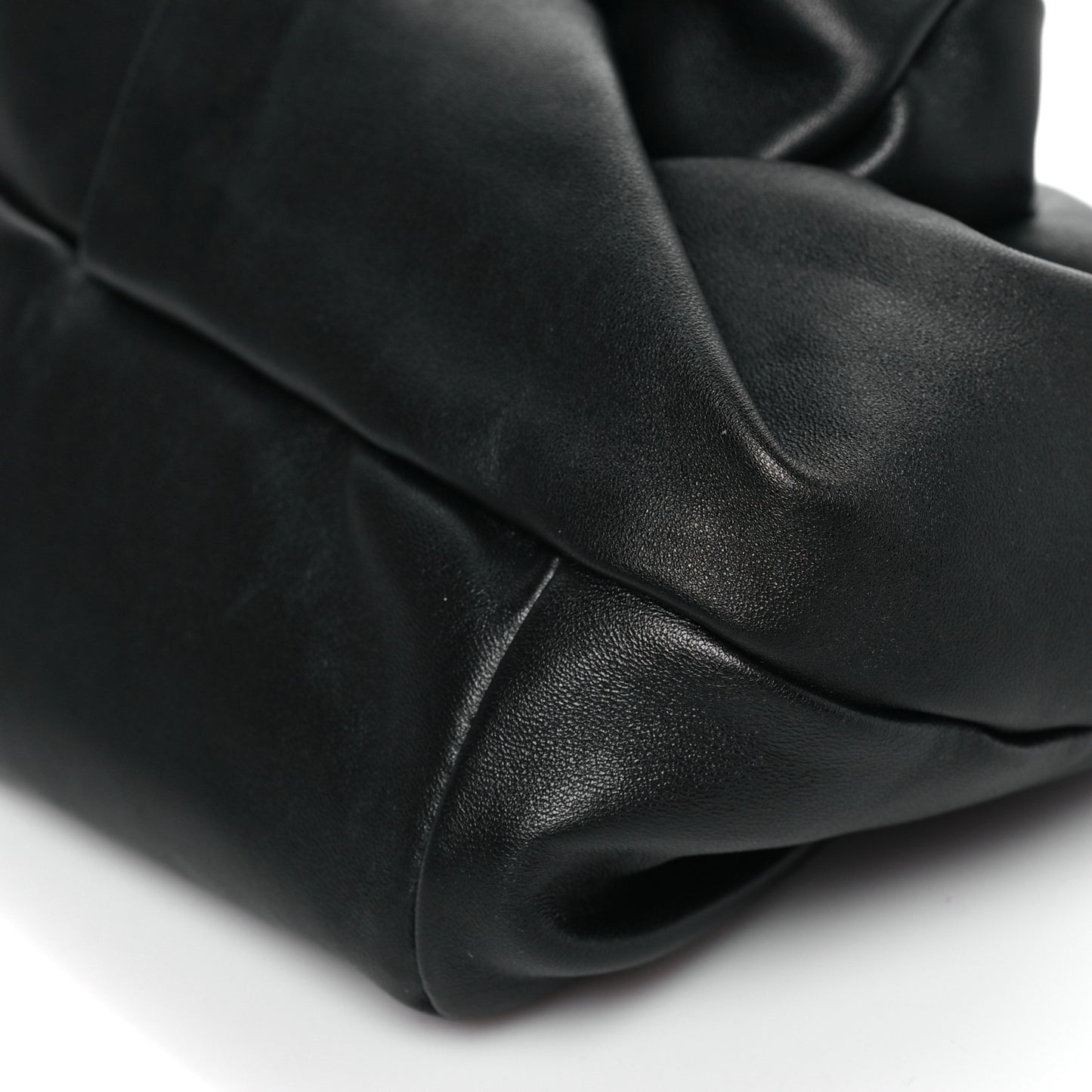Lambskin Rose Clutch Black