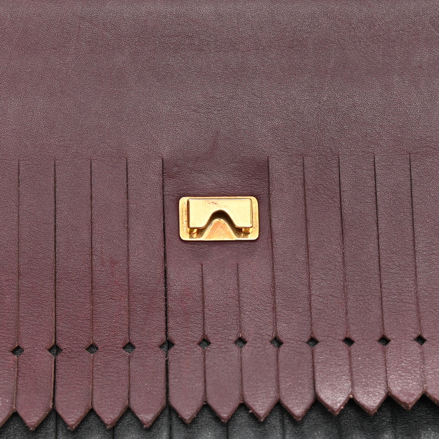 Burberry Grainy Calfskin Broguing Tassel Fringe Small Macken Crossbody Bag Multicolor 14 of 15