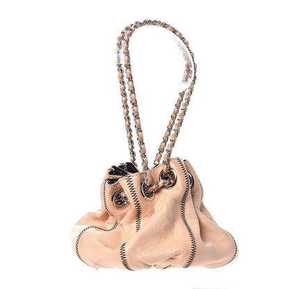 Chanel Lambskin Satin Reversible Mini Sac Cordon Light Pink 4 of 11