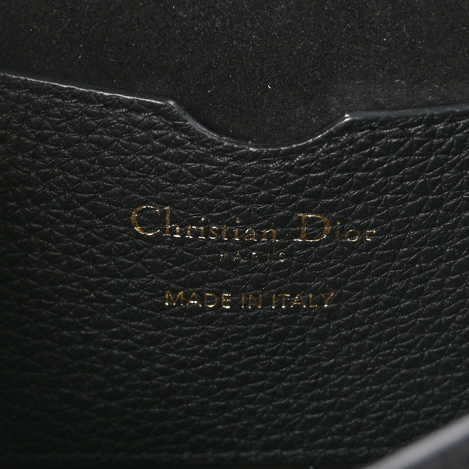 Christian Dior Grained Calfskin Medium Bobby Flap Black 6 of 10