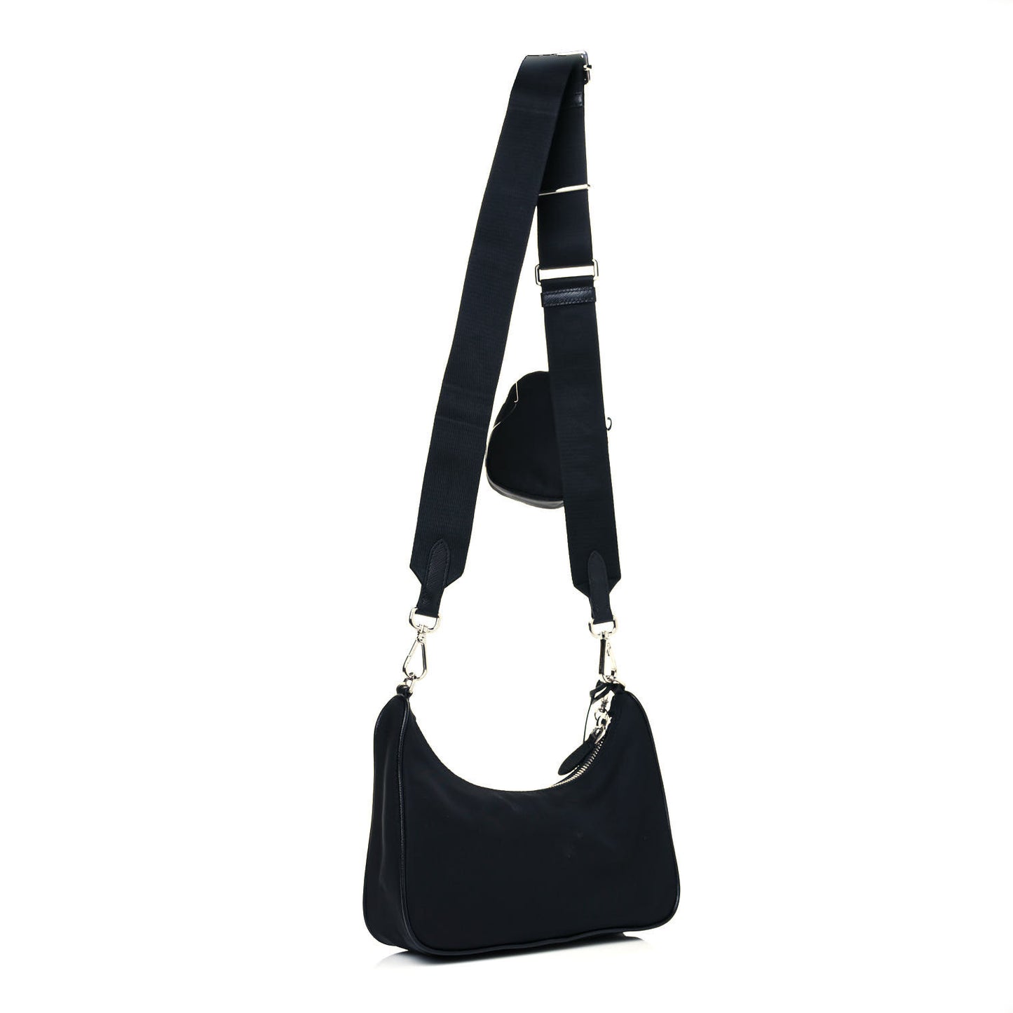 Nylon Re-Edition 2005 Shoulder Bag Black