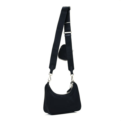 Prada Nylon Re-Edition 2005 Shoulder Bag Black 3 of 10