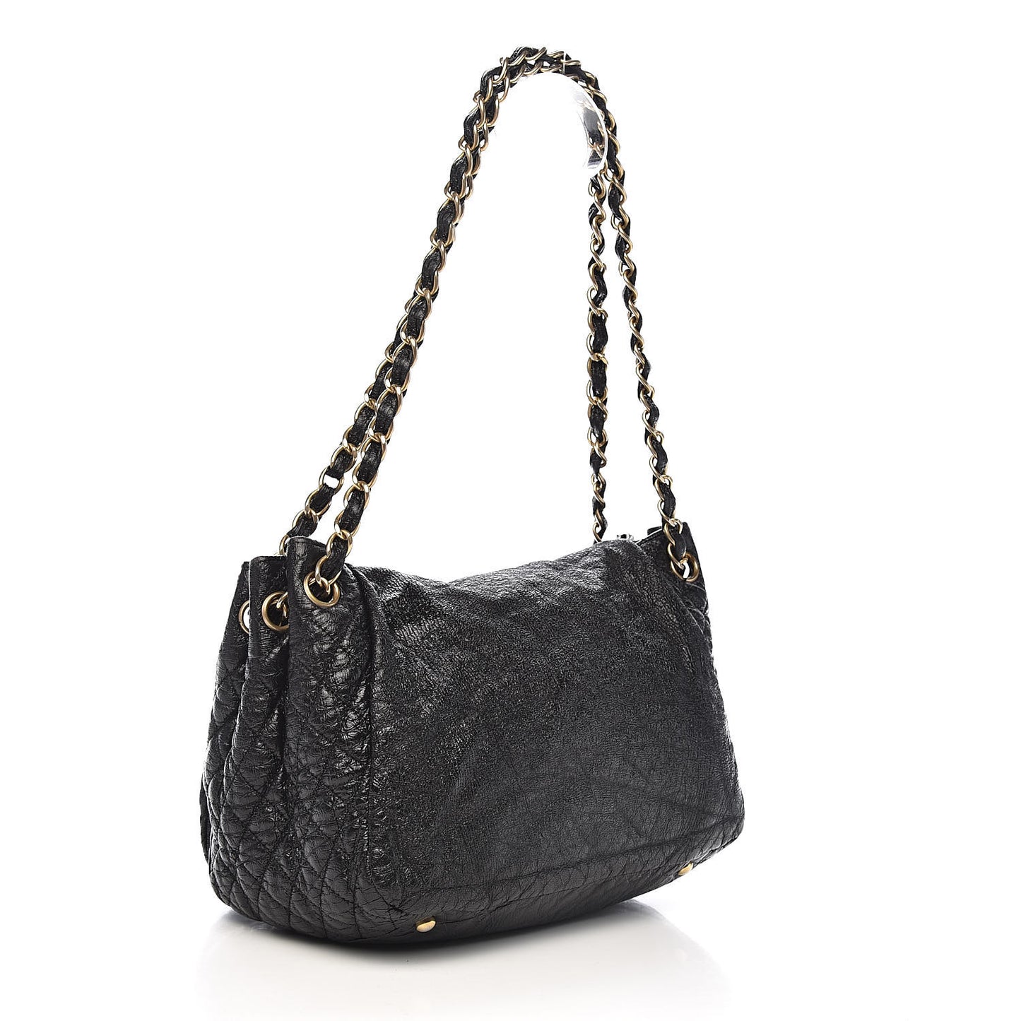 Vinyl Medium Rock and Chain Flap Black