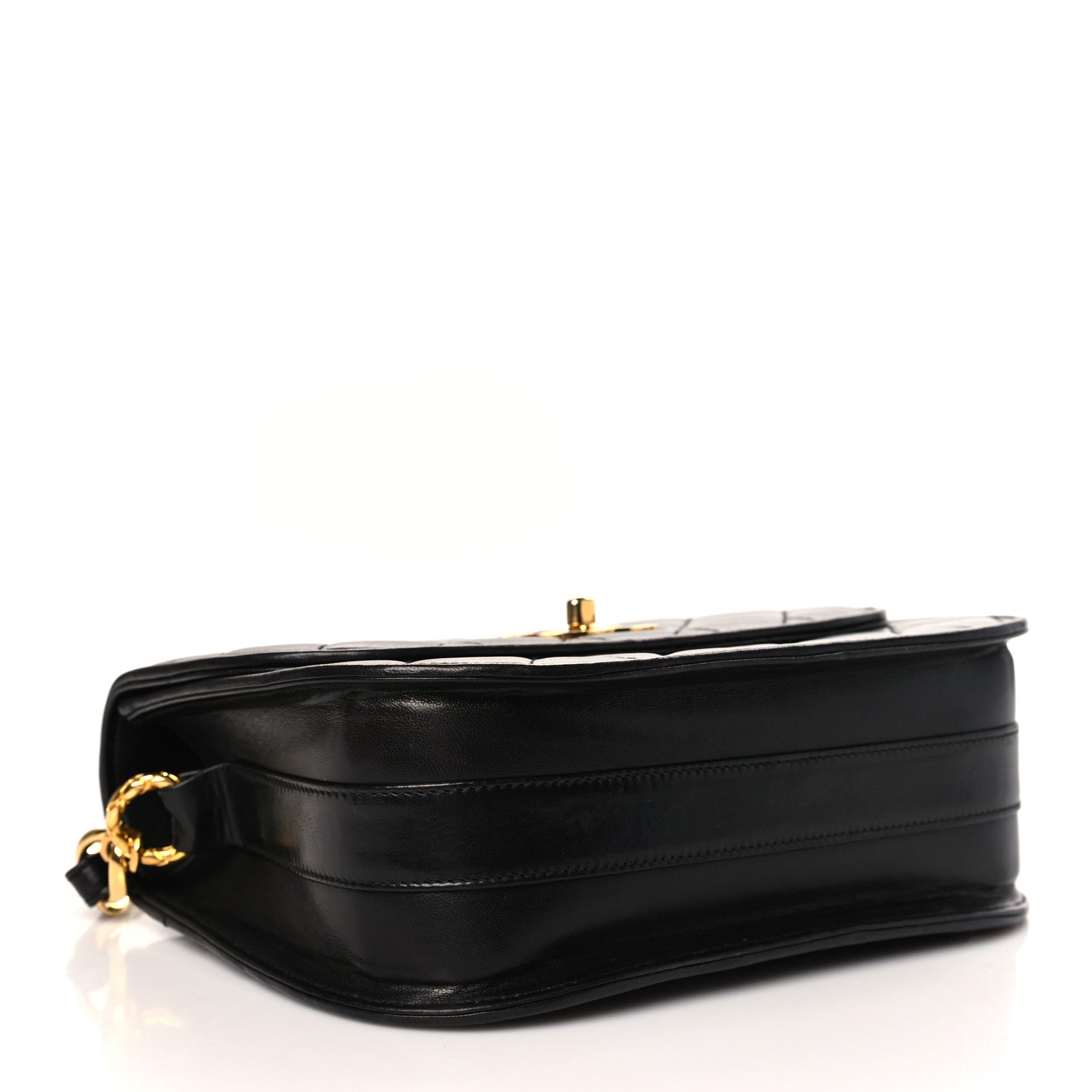 Chanel Lambskin Quilted Round Flap Black 4 of 10