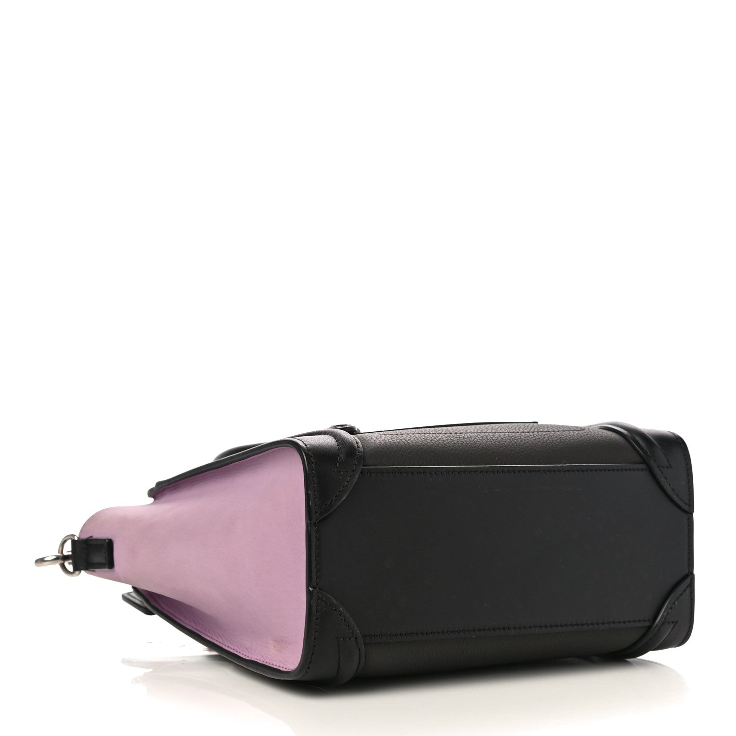 Celine Smooth Drummed Calfskin Tri-color Nano Luggage Anthracite 4 of 11