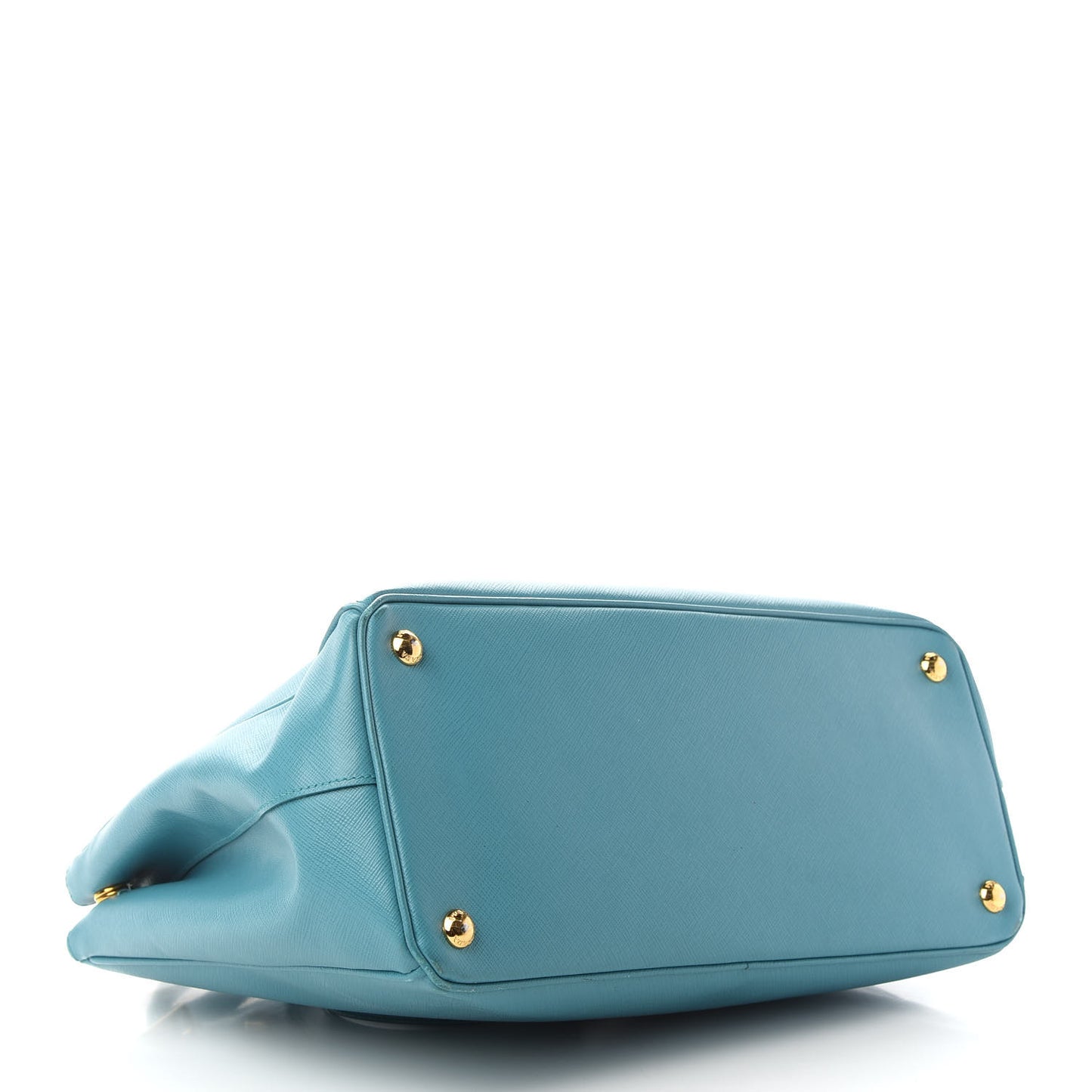 Saffiano Medium Galleria Double Zip Tote Turchese