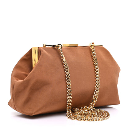 Mansur Gavriel Canvas Mini Volume Chain Clutch Brown 3 of 8