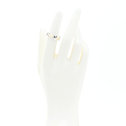 Tiffany Sterling Silver Enamel Signature X Ring 49 5 White 2 of 4