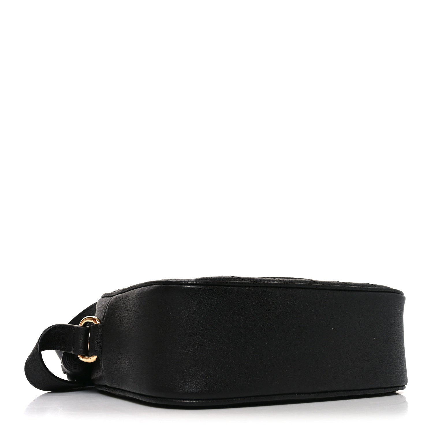 Gucci Sakai Be Green Calfskin Diagonal Stitched Small Blondie Shoulder Bag Black 4 of 11