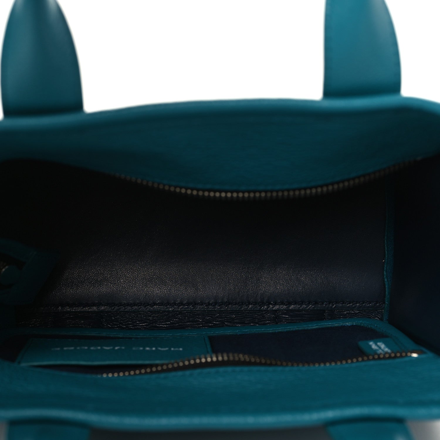 Marc Jacobs Grained Calfskin Small The Tote Bag Harbor Blue 4 of 8