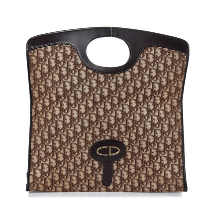 Christian Dior Monogram Fold Over Clutch Brown 3 of 8