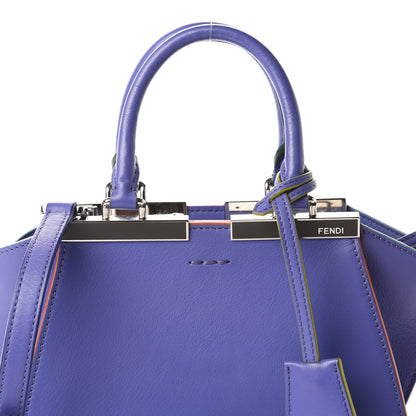 Fendi Vitello Dolce Mini 3jours Tote Viola Cassis 10 of 10