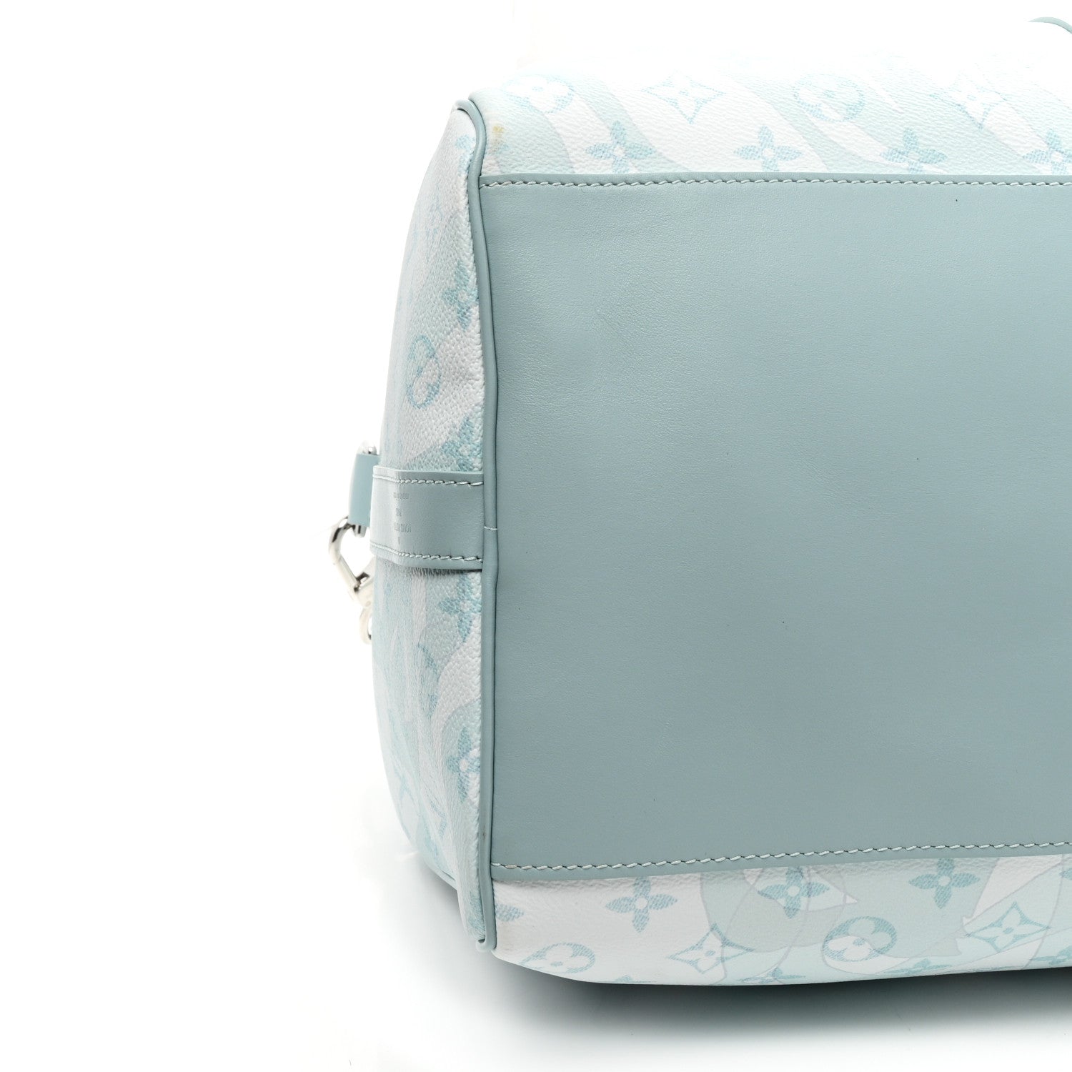 Louis Vuitton Monogram Aquagarden Keepall Bandouliere 50 Crystal Blue Crystal Blue 7 of 8