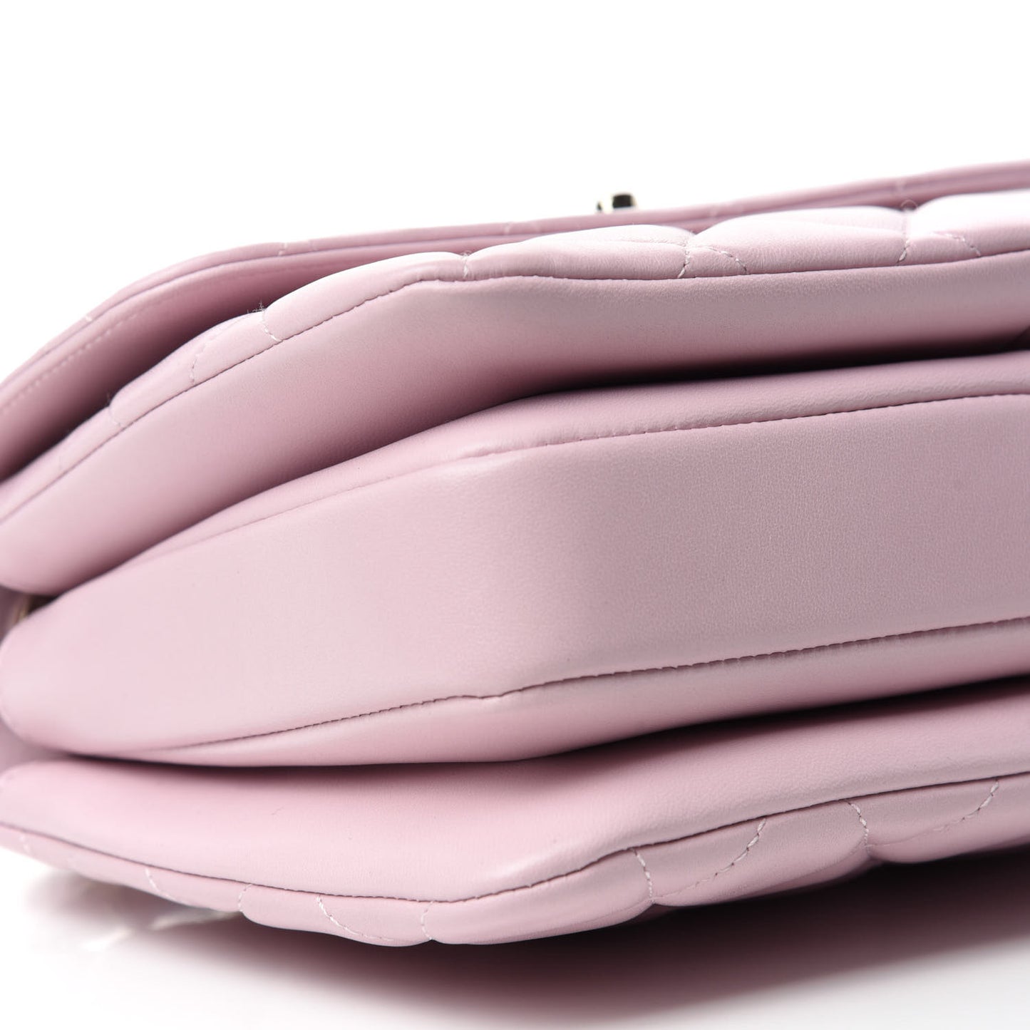 Lambskin Quilted Small Trendy CC Flap Dual Handle Bag Light Pink