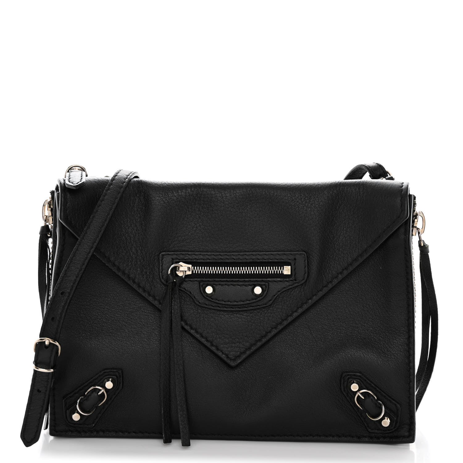 Balenciaga Veau Papier Triple XS Zip Around Crossbody Black 3 of 14