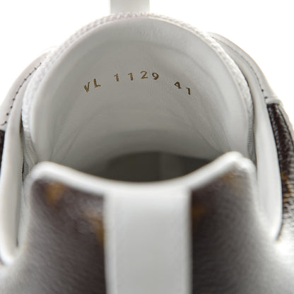 Louis Vuitton Calfskin Monogram Run Away Sneakers 41 White 7 of 8