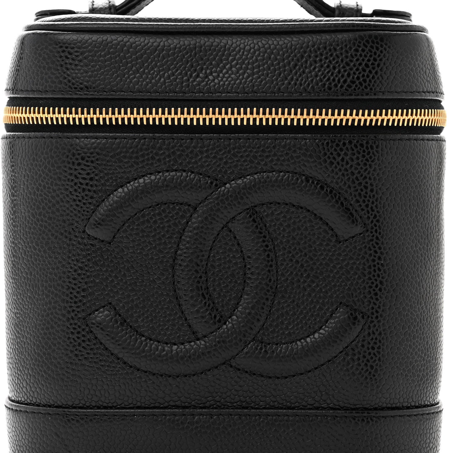Chanel Caviar Vanity Cosmetic Case Black 4 of 11