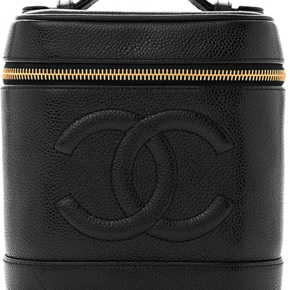 Chanel Caviar Vanity Cosmetic Case Black 4 of 11