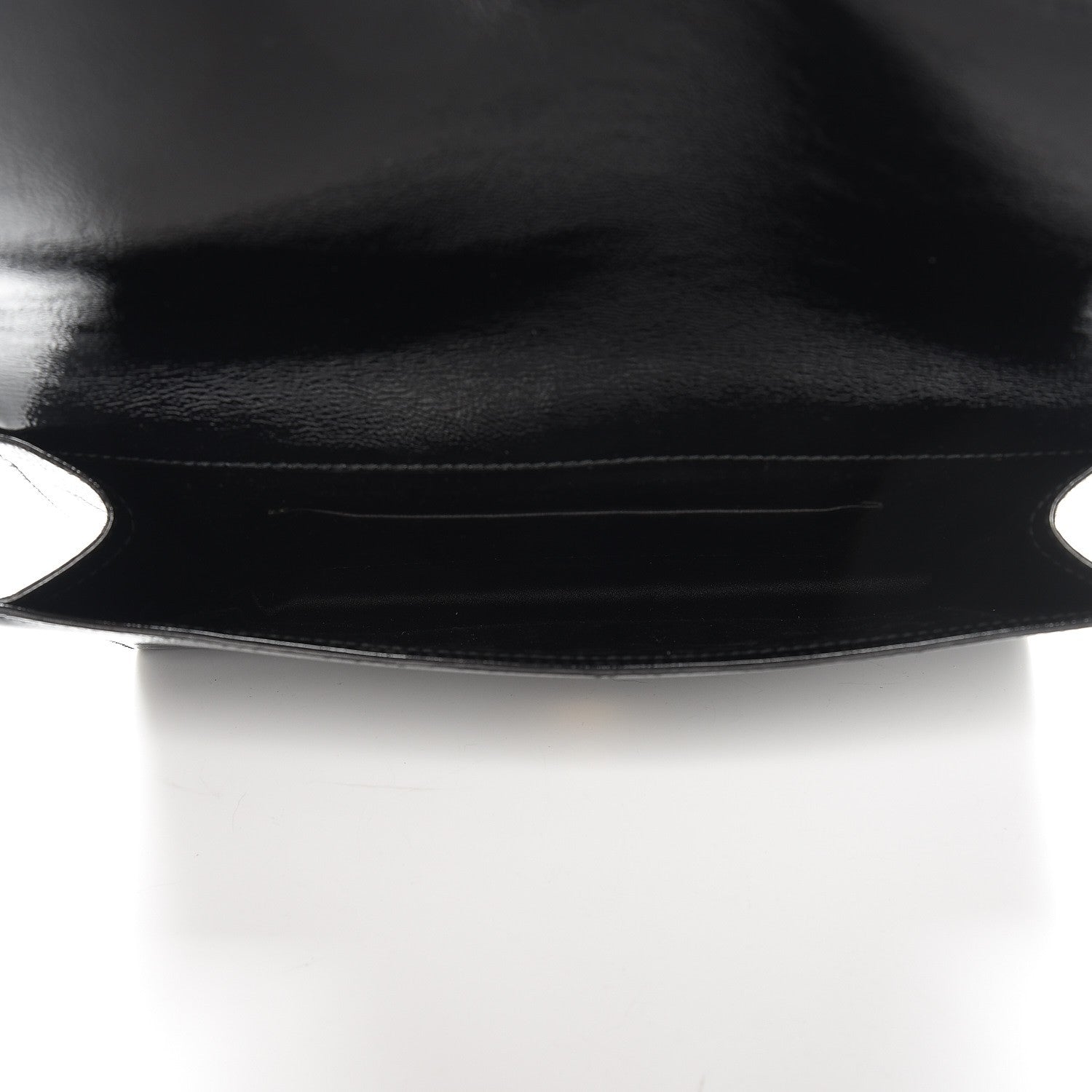 Saint Laurent Textured Patent Monogram Large Belle De Jour Clutch Black 5 of 6