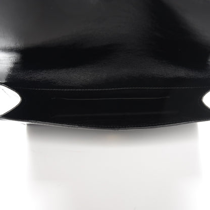 Saint Laurent Textured Patent Monogram Large Belle De Jour Clutch Black 5 of 6