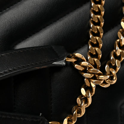 Saint Laurent Calfskin Y Quilted Monogram Medium Loulou Chain Satchel Black 14 of 14