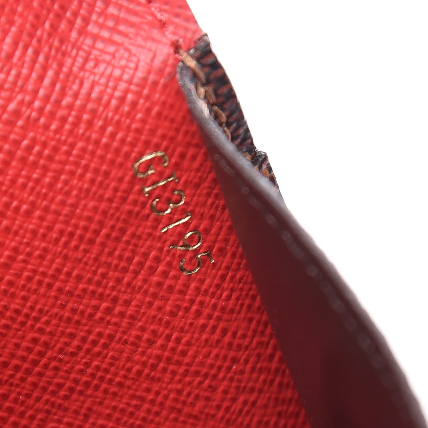 Louis Vuitton Damier Ebene Josephine Wallet Red 8 of 12