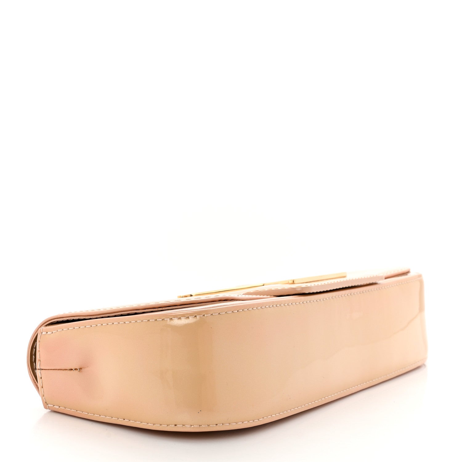 Louis Vuitton Patent Sobe Clutch Creme 4 of 7