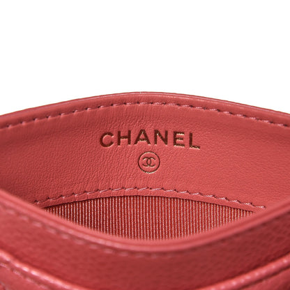 Chanel Caviar Quilted Card Holder Pink 6 of 9